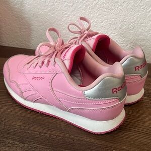 Reebok Pink and Silver Athletic Shoes